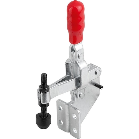 Kipp Toggle Clamp Vertical Std, Angled Foot F1=800, Fixed Clamping Spindle M05X35, Steel Galvanized And K1436.00800